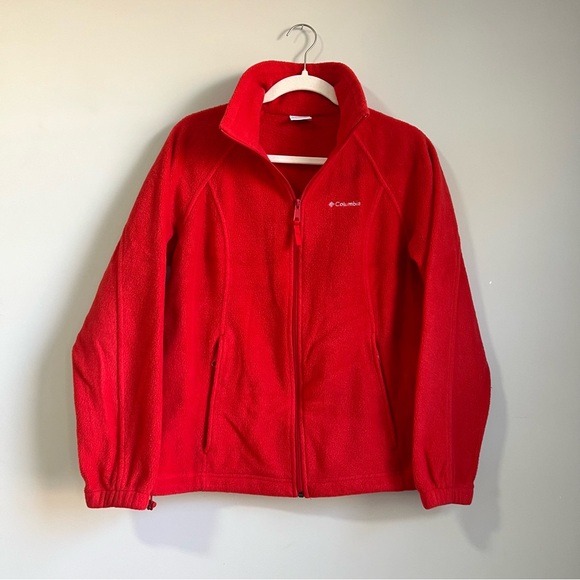 Columbia cherry red fleece - Picture 1 of 4